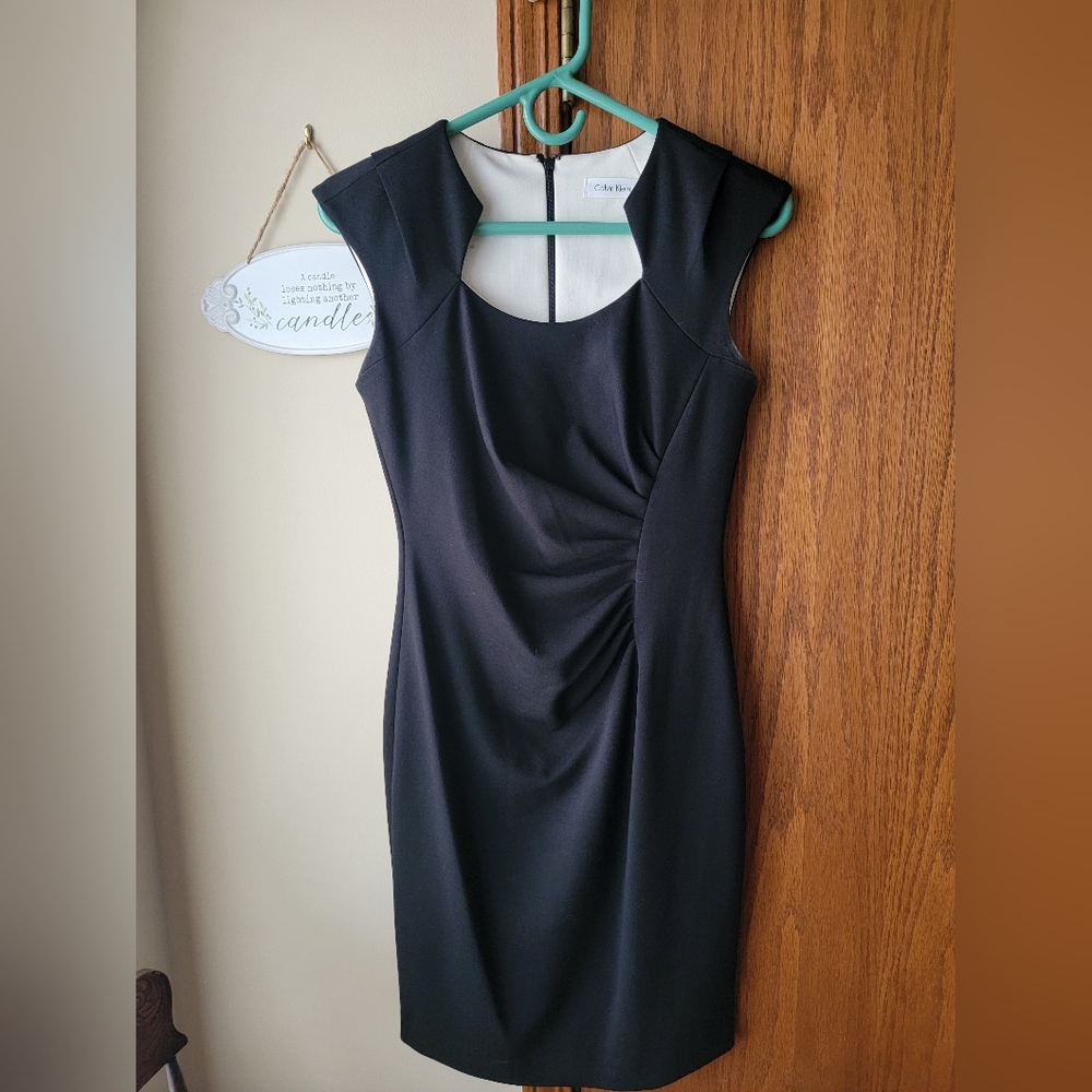 Calvin Klein Elegant Black Dress, Sz 2